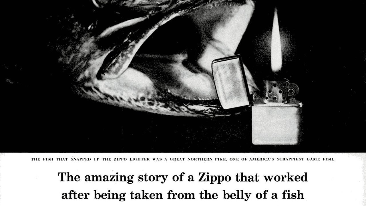 A incrível história de um Zippo que funcionou depois de ser retirado da barriga de um peixe