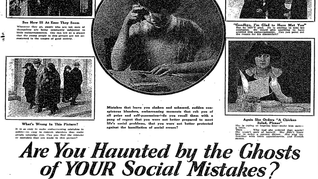 Você É Assombrado Pelos Fantasmas De Seus Erros Sociais?
