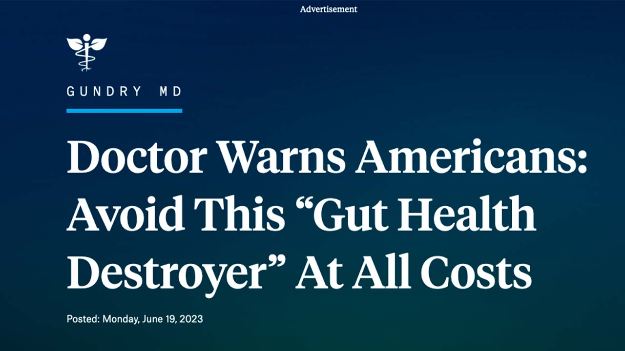 Médico Avisa os Americanos: Evitem Esse “Destruidor da Saúde Intestinal” a Todo Custo