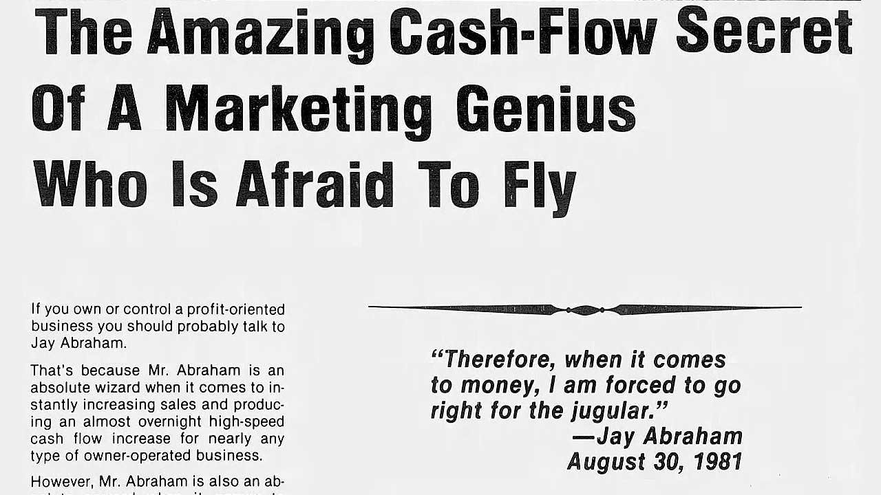 O Incrível Segredo de Entrada De Dinheiro Por Um Gênio do Marketing Que Tem Medo de Voar