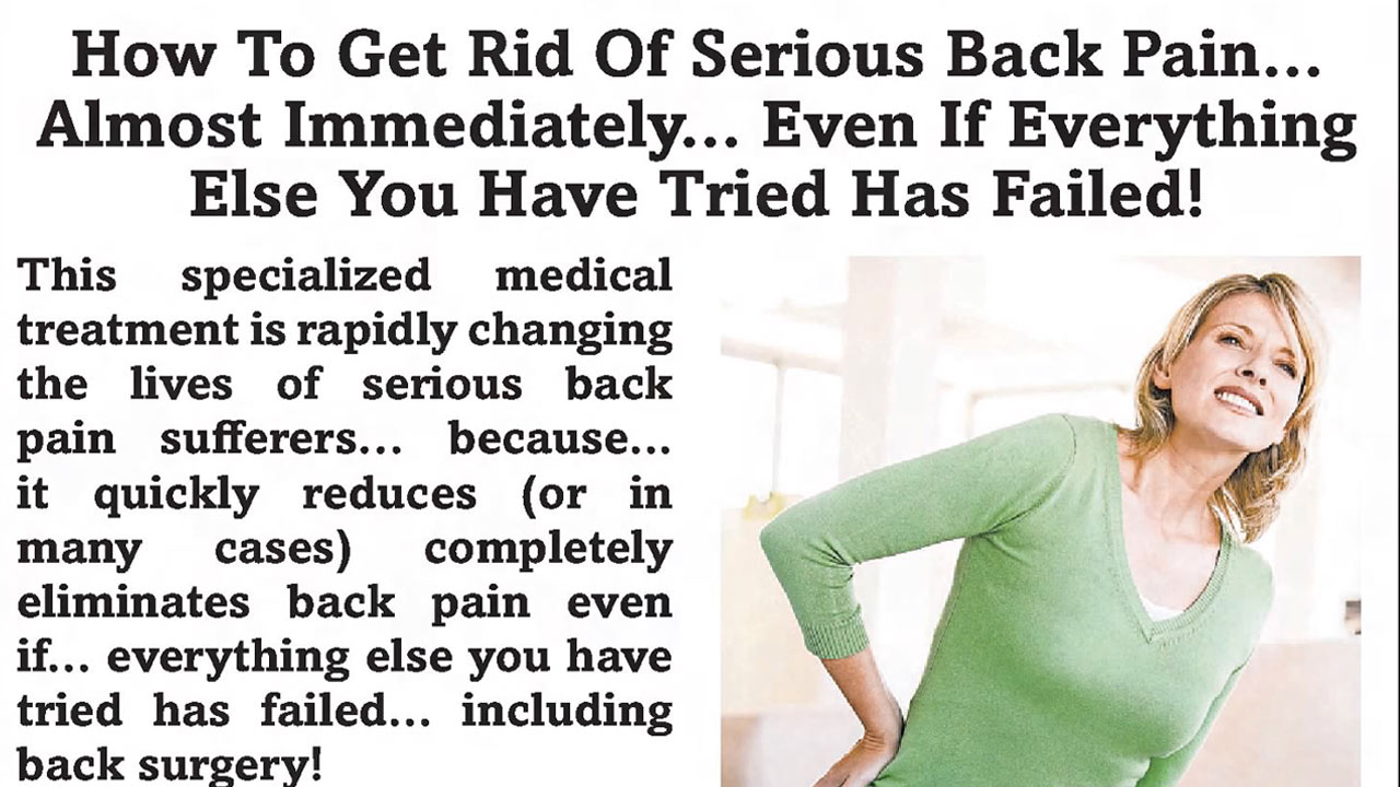 Como se livrar de fortes dores nas costas… Quase imediatamente… Mesmo que tudo que você tentou já tenha falhado!