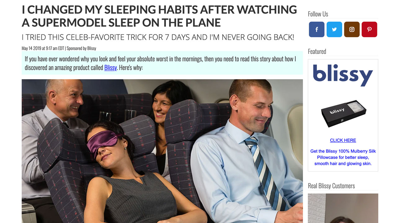 Mudei Meus Hábitos De Sono Depois De Ver Uma Supermodelo Dormir No Avião