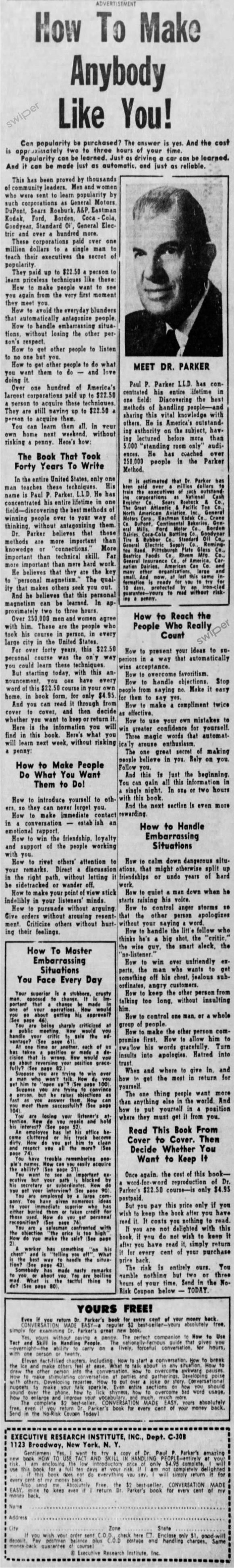 How To Make Anybody Like You! image version