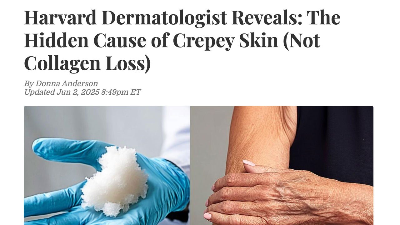 Dermatologista de Harvard Revela: A Causa Oculta da Pele de Papel (Não é a Perda de Colágeno)